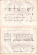 Narrow Gauge Carriage Norwegian Railways Antique Scarce Diagram-16.