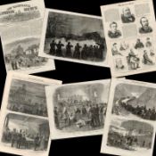 A Collection of 12 Antique Prints The Fenian War in Ireland 1866-1900.