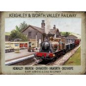 Keighley & Worth Valley Railway Nostalgic Large Metal Wall Art