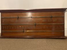Victorian Sporting History: Steven & Son's Mahogany Snooker Scoreboard