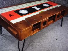 Cassette Style Retro Coffee Table