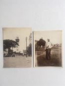 Colonial Circa 1900s Set of 2 Pictorial Photographs From Malaysia Inscription To Verso