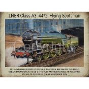 Flying Scotsman A3-4472 Steam Locomotive 1934 World Record Metal Wall Art