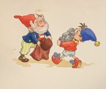 Original Artwork For Noddy Book/Comic. 1/6 of A Page Unique Big Ears Gifts