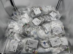 Job Lot of Medical Cables SPO2 ECG Siemens Philips and Others New Over 50 Units