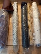 5x Rolls of Furnishing and Upholstery Fabric
