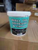 Pallet of Wall Tile Adhesive and Grout