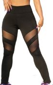 Legging For Women UK Sexy Mesh, Medium