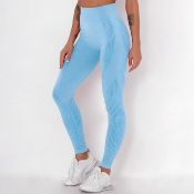 Women Yoga Pants Solid Breathable Spotted Yoga Size Large