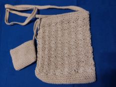 Champagne Shoulder Bag and Purse Vintage Style