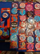 Selection of Birthday Badges. Minimum of 30