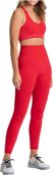 Women 2 Piece Workout Sets Slim Sports Bra Set Butt Lift Yoga Outfits Gym Leggings Suit, Size Lar...