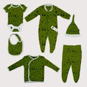 6-Piece Cotton Baby Clothing and Accessory Set. 10 Sets. Premium Brand. Brand New Stock RRP £24.9...