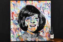 Original Painting On Canvas of Cilla Black