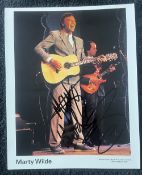 Marty Wilde Signed
