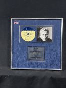 Tony Bennet 60,000 Sales Award