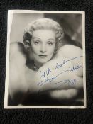 Marlena Deitrich Signed