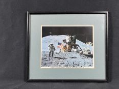James Irwin Signed Moon Photo