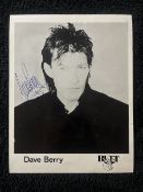 Dave Berry Signed