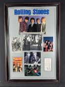 Rolling Stones Signed Framed Display