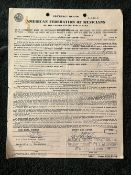 An Entertainment Contract Signed By Jerry Lee Lewis