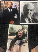 Karl Malden,Dennis Farina & Hector Elizondo Signed