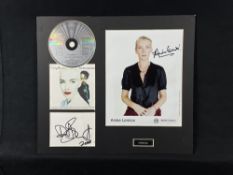 Annie Lennox & Dave Stewart CD Display Signed