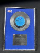 Jive Silver Disc 200,000 Sales Award