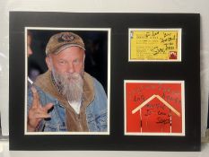 Seasick Steve Double Signed With Ticket