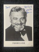 Frankie Laine Signed