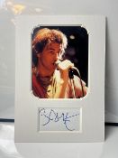 Bob Geldof Signed Card