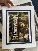Megadeth Signed 8x10 Photograph