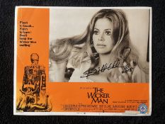 Britt Eckland Signed Cinema Lobby Card