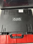 Black transit case - peli style exterior dimensions approx. 50x40x20cm