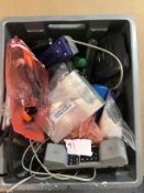 Large box of mixed items to include sunrise telecom modules