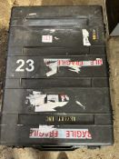 Peli 1730 transit case with wheels 1 broken clip and a small crack to the bottom