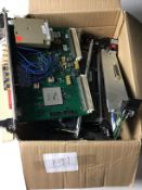 Box of Recal Instruments modules and boards
