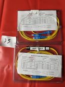 2x Fiber optic cables
