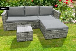 4-Seater Corner Sofa - Light Grey (SBA-00125)
