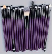 Makeup Brushes 20pc Eyeshadow Professional Women Cosmetics Face Brush Eyebrow Eyelash Lip Powder...
