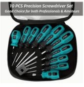 10pcs Magnetic Screwdriver Set, Steel, Comfort-Grip, Precision Control, Heavy-Duty