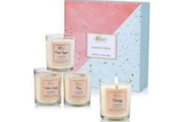 New Boxed Sets of 4 #Love Scented Candles Gift Set Includes Pink Sugar, Cotton Candy, Rose & Cher...
