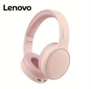 Lenovo TH30 Wireless Headphones Over Earphones Bluetooth Thinkplus Beats, Baby Pink