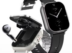 Smart Watch 2 in 1 With Earphone Smartwatch Bluetooth Call GPS Track Heart Rate Monitor