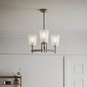 GoodHome Quadryx Chrome effect 3 Lamp Pendant Ceiling Light, (Dia)480mm IP20