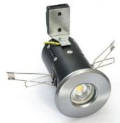 6 x Brand New Green Brook Electrical Leo Range Fire Rated Downlight