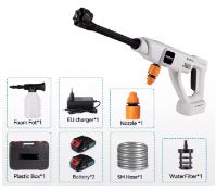 High Pressure Car Water Spray Gun 100Bar 5M Cordless Garden Water Cleaning Power Tool
