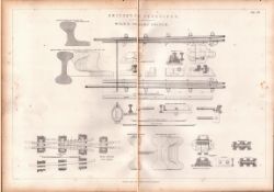 Steam Train Switches & Crossings Wild & Parsons Antique Scarce Diagram-52.