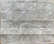 Leigh New Map of London Large 190 Year-Old Antique William IV Map.