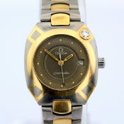Omega / Seamaster Polaris Rare Diamond Bezel Gold/Titan - Lady's Titanium Wristwatch